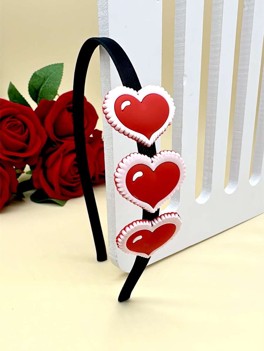 Heart Decor Headband - Multicolor - View 1