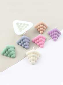 1pc Candle Design DIY Silicone Mold - White - View 3