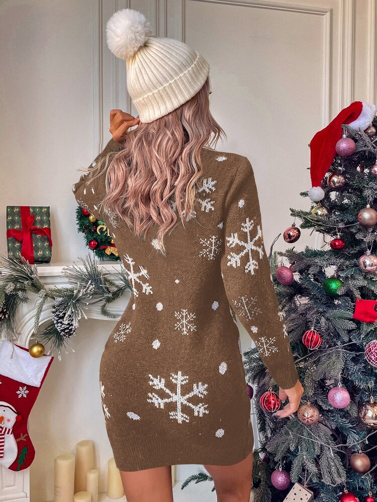 christmas sweater dress sexy Tipsy Elves Women's Size Large Blue Reindeer Sexy Christmas Sweater Dress