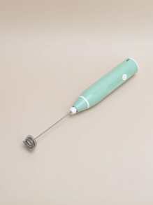 1pc Rechargeable Electric Milk Frother - Green - View 4