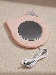 1 Pieza Base De Taza De Temperatura Constante De Interfaz Usb, Calentamiento Automático A 55 Grados, Con Temporizador Y Aislamiento, Adecuado Para Beber Café O Leche Caliente, No Incluye Taza - Rosa - Ver 5