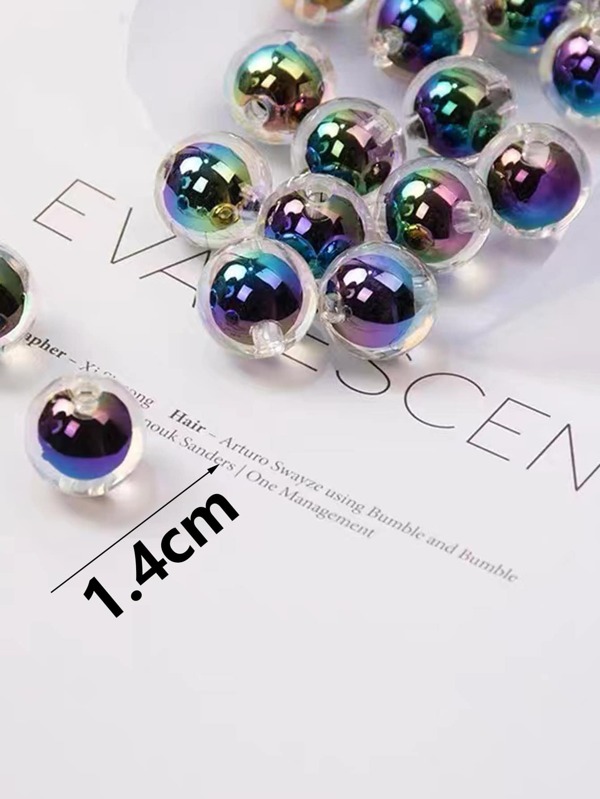 16pcs Holographic Bead DIY Jewelry Accessory SHEIN USA