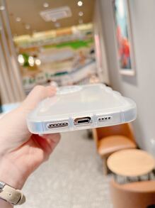 bao da điện thoại trong suốt thiết kế tai mèo - Trong sáng - Xem 3