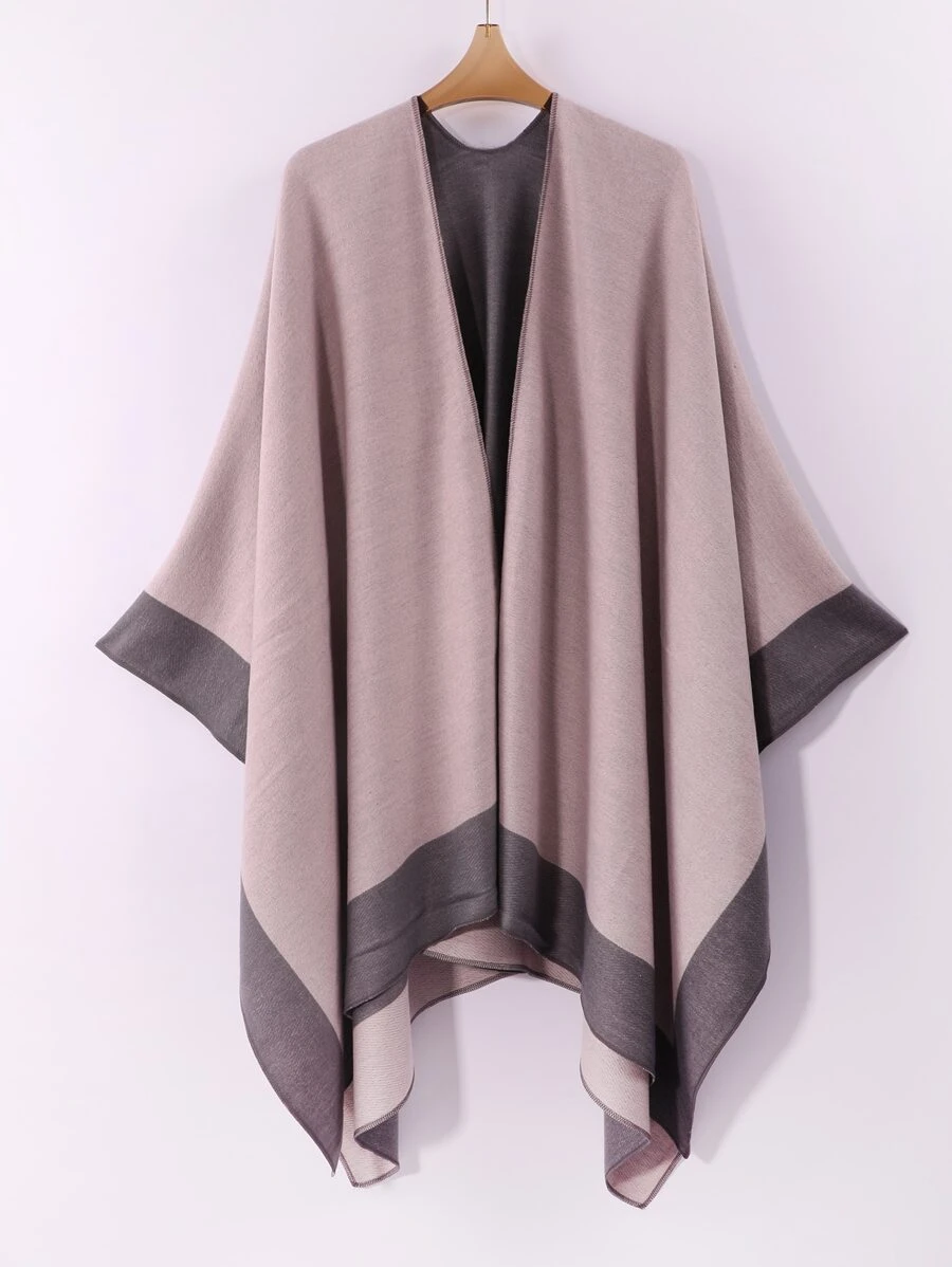 Two Tone Shawl - Multicolor - View 1