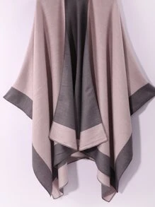 Two Tone Shawl - Multicolor - View 3