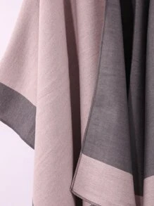 Two Tone Shawl - Multicolor - View 4