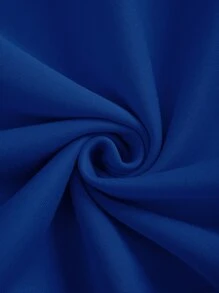 SHEIN EZwear Quần áo thể thao nữ Túi Dây kéo Lá thư Giải trí - Xanh đậm - Xem 3