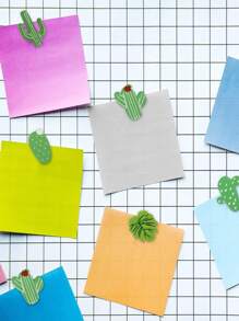 20pcs Cactus & Leaf Design Pushpin - Green - View 3