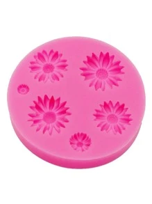 1个液态硅胶材质的硅胶模具，菊花树脂饰品配件硅胶模具，用于制作头饰、发夹、发圈、木屐装饰、树脂饰品配件 - 粉色 - 查看 5