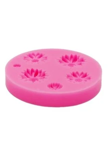 1个液态硅胶材质的硅胶模具，菊花树脂饰品配件硅胶模具，用于制作头饰、发夹、发圈、木屐装饰、树脂饰品配件 - 粉色 - 查看 4