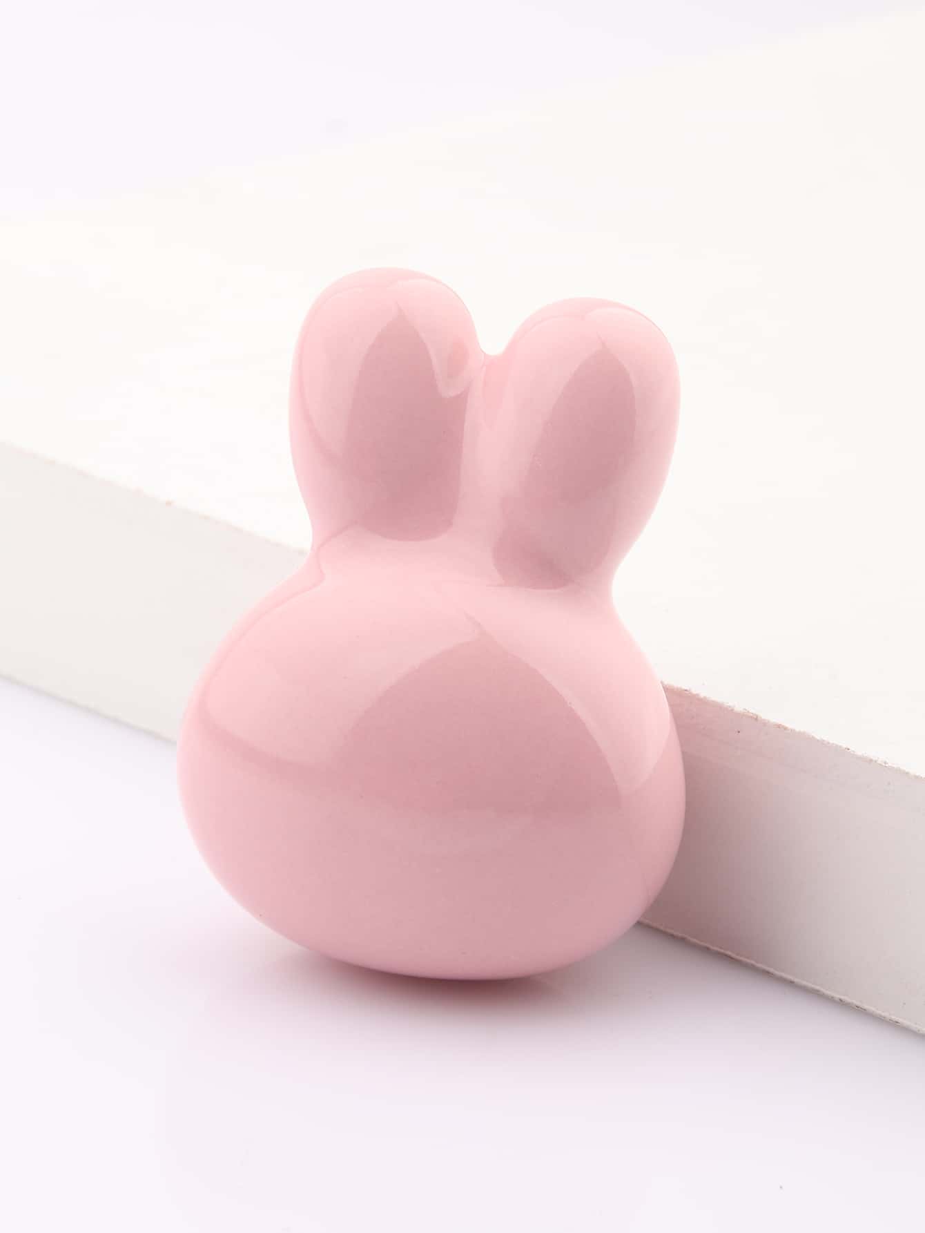1 Stück Schubladenknopf mit Hase Design - Babypink - Übersicht 1