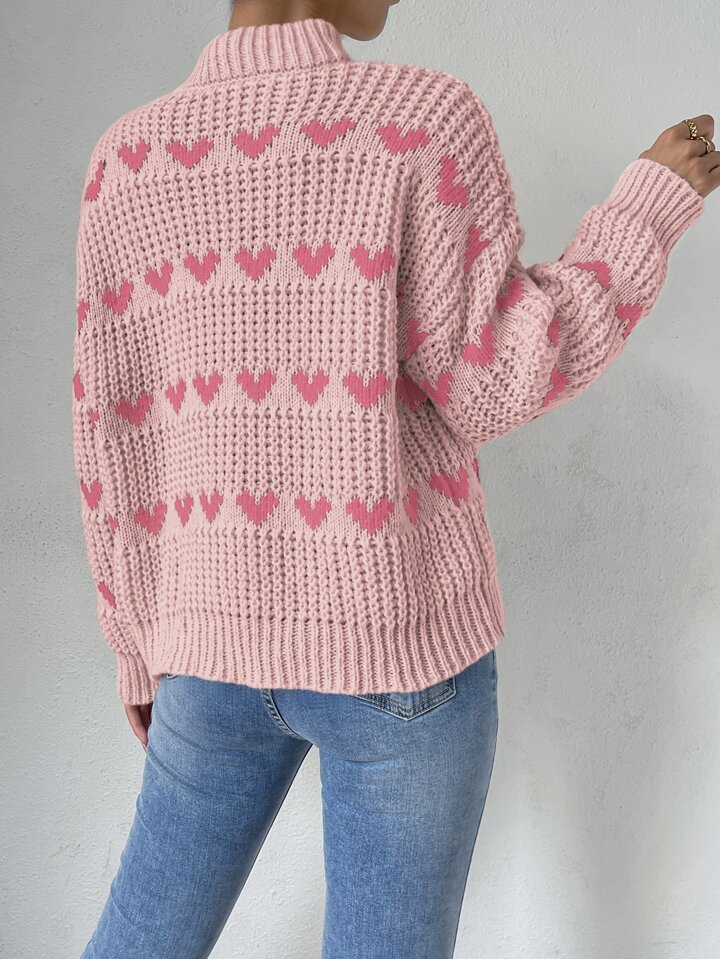 Knit 2024 heart sweater