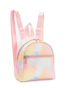 1pc Mini Cute Candy Color Kids Backpack, Suitable For Girls, Elementary/Middle School Students, Travel, School, Holiday Gift, Daily Use - Multicolor - View 2