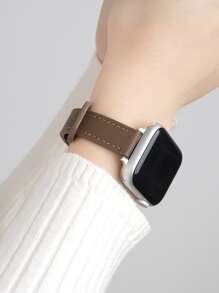 纯色PU表带，兼容 42mm、38mm、40mm、41mm、44mm、45mm、46mm、49mm，时尚智能手表替换表带，适用于Series Ultra2、Ultra SE2、SE 11、10、9、8、7、6、5、4、3、2、1，可作为返校礼物