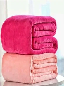 1入組隨機色長毛絨毯子 - 彩色 - 查看 3