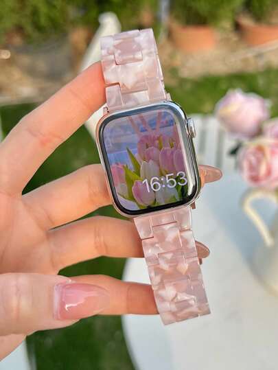 1 Stück CNC Harz geschnitztes Apple Watch Armband, einstellbare Größe abnehmbarer Riemen, wasserdicht und verschleißfest, professionell kompatibel mit Apple Watch Ultra 2/1, SE S10/9/8/7/6/5/4/3/2/1 38/40/41/42/44/46//45/49mm