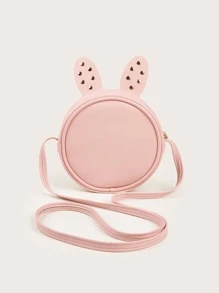 女孩鉚釘和卡通耳朵裝飾衍縫異形包