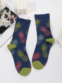 Vớ phi hành đoàn họa tiết trái cây - Nhiều màu - Xem 2