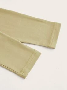 SHEIN ICON 人體熱成像圖案短款T恤 - 棕色 - 查看 4