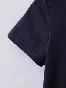 小男童恐龍印花POLO衫