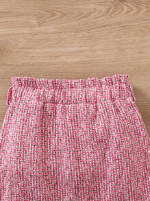 Toddler Girls Ruffle Trim Tee & Paperbag Waist Skirt - Multicolor - View 5