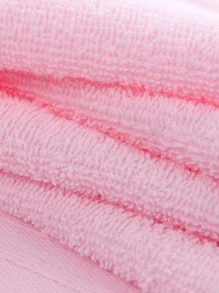 YUNTAO 1 pieza Toalla de baño unicolor absorbente - Rosa Pálido - Ver 3