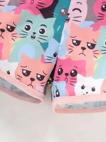 Toddler Girls Cartoon Graphic Knot Shoulder Cami Romper