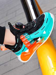 Niños Zapatos de atletismo con estampado de letra - Multicolor - Ver 3