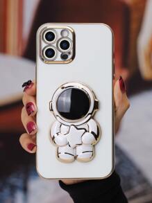 Phone Case With Astronaut Design Phone Holder Compatible With iPhone15/15Plus/15Pro/15Promax