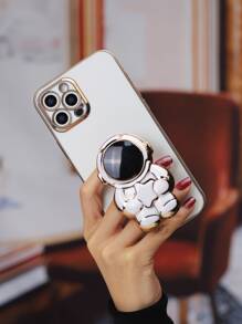 Phone Case With Astronaut Design Phone Holder Compatible With iPhone15/15Plus/15Pro/15Promax