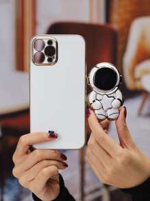 Phone Case With Astronaut Design Phone Holder Compatible With iPhone15/15Plus/15Pro/15Promax