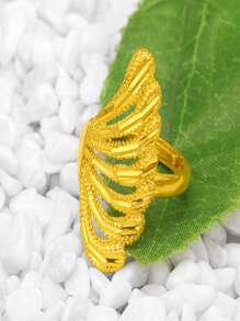 鏤空圓環 - 金黃色 - 查看 1