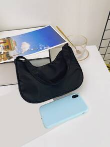 極簡風格流浪包 - 黑色 - 查看 5