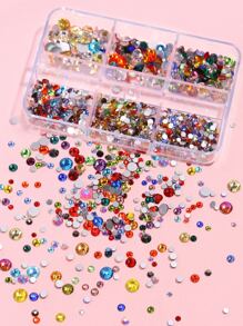 6 盒水钻美甲装饰 - 彩色 - 查看 2