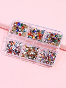 6 盒水钻美甲装饰 - 彩色 - 查看 3