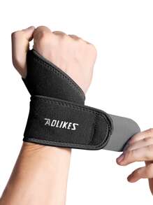 AOLIKES 1 pieza Brazalete de protección de muñeca - Negro - Ver 4