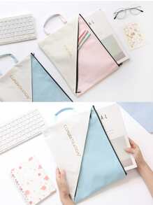 1pc Random Pattern File Bag - Multicolor - View 8