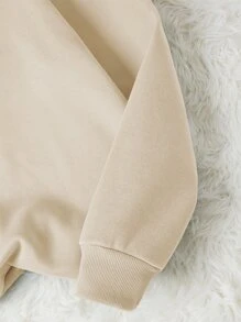 INAWLY 心形印花保暖内衬运动衫、长袖上衣