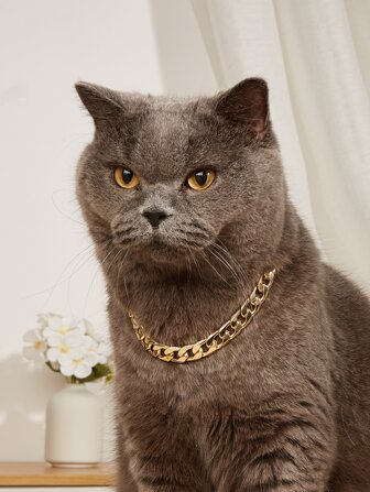 1pc Ins Style Cat/Dog Multipurpose Pet Necklace, Minimalist & Practical