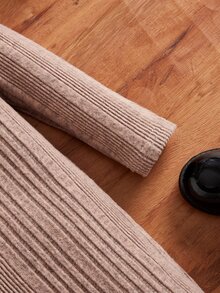 SHEIN Toddler Girls Turtle Neck Dress - Dusty Pink - View 4