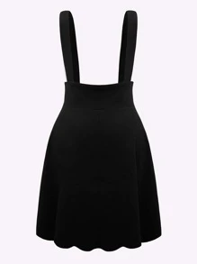 SHEIN Unity Vestido unicolor con botón delantero