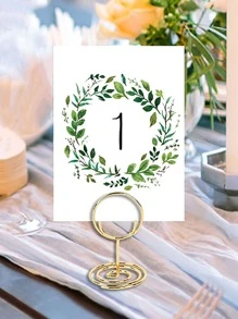 10pcs Plain Place Card Holder - Gold - View 1