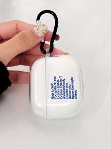 Apple Slogan Graphic Clear Case Compatible With AirPods Compatible With Airpods1/2 AirPods Pro