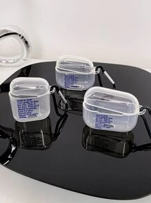 Apple Slogan Graphic Clear Case Compatible With AirPods Compatible With Airpods1/2 AirPods Pro