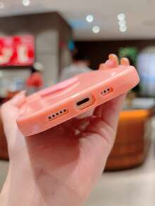 3D愛心裝飾手機殼 - 粉色 - 查看 2