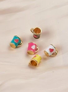 5pcs Cup DIY Pendant - Multicolor - View 5