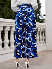 Mulvari Pantalones de pierna ancha con estampado - Multicolor - Ver 2