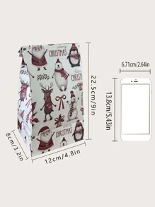 8pcs Christmas Pattern Random Gift Bag - Multicolor - View 3