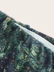 SHEIN ICON Plus Tie Dye Off Shoulder Tee - Multicolor - View 3