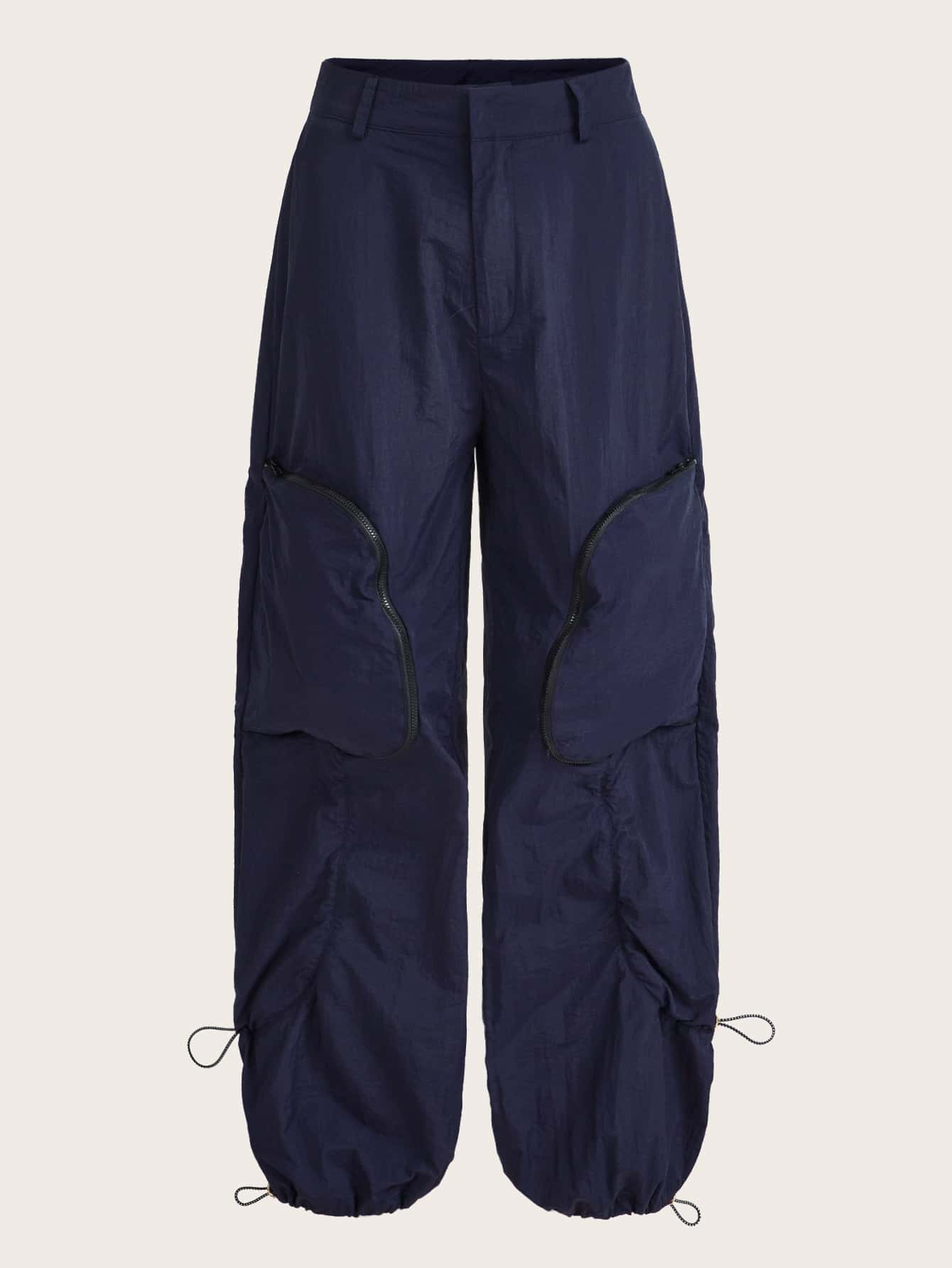 Grunge Gorpcore Zipper Fly Flap Pocket Cargo Pants
